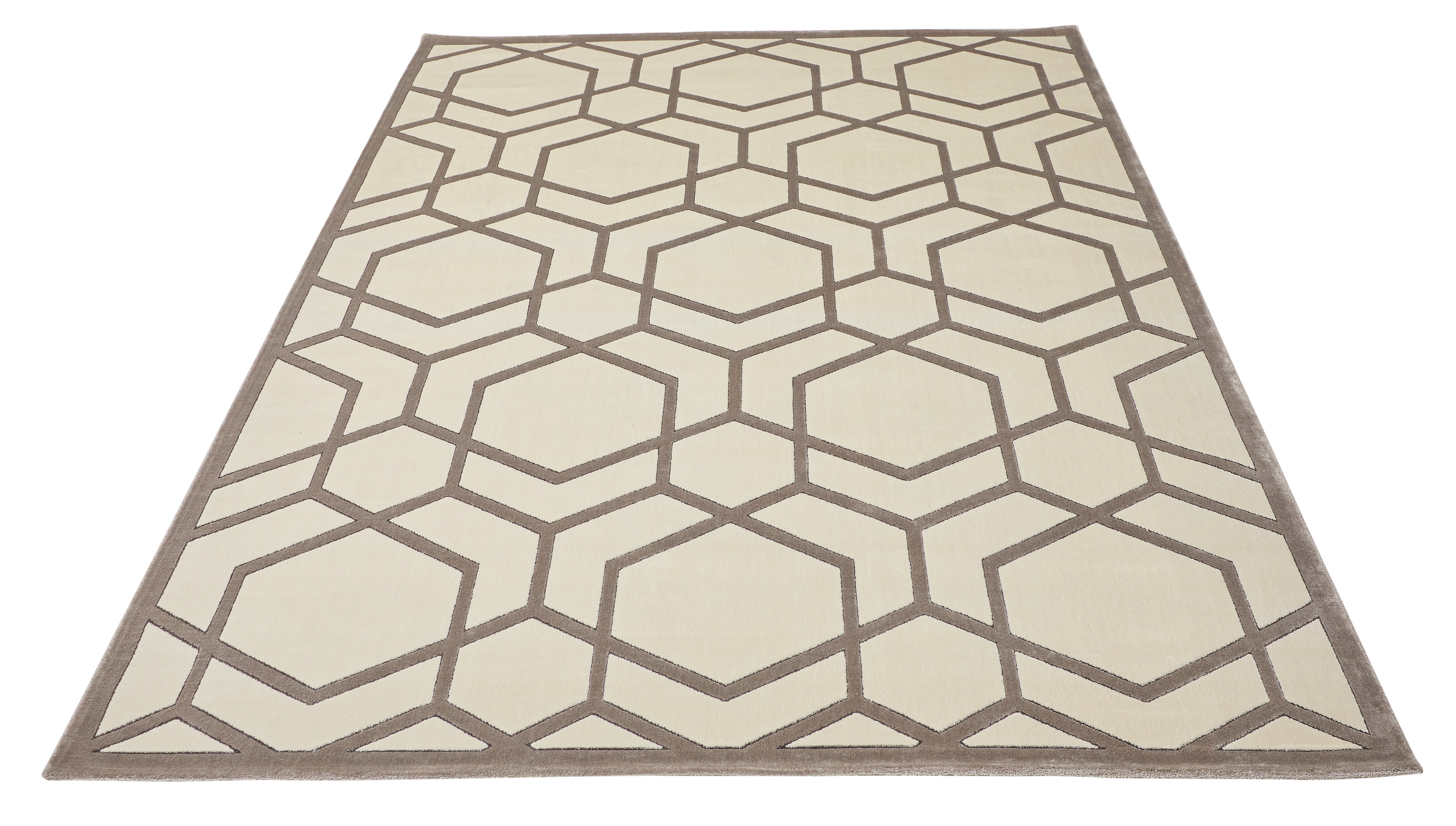 Concept Looms Lugano LUG04 Ivory/Light Grey Large Rectangle Rug